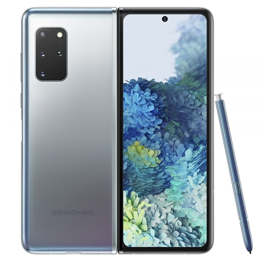 三星Galaxy Fold 2曝光：升级120Hz挖孔屏 内置S Pen