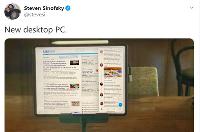 Windows 8之父晒出了自己的新的桌面PC  是一台苹果iPad Pro