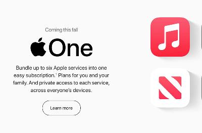 苹果 Apple One 服务明日上线：捆绑包省更多，但国内无法用