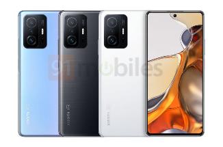 小米 11T/11T Pro 系列官方渲染图曝光：120Hz 居中打孔直屏 + 后置 108MP 矩阵三摄