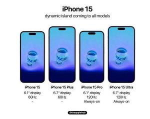 iPhone15系列四大新设计曝光：灵动岛 USB-C等，实现更强的防尘和防水性能