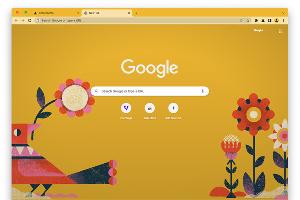 谷歌 Chrome 浏览器增加新功能：打开新标签时显示的壁纸自动选择浏览器的配色