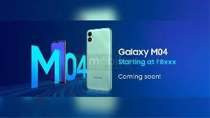 三星 Galaxy M04手机即将发布：双摄像头传感器、水滴式凹槽屏幕，8GB内存，8000印度卢比起