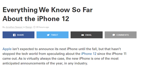 iPhone 12将错峰上市，入门版更便宜了
