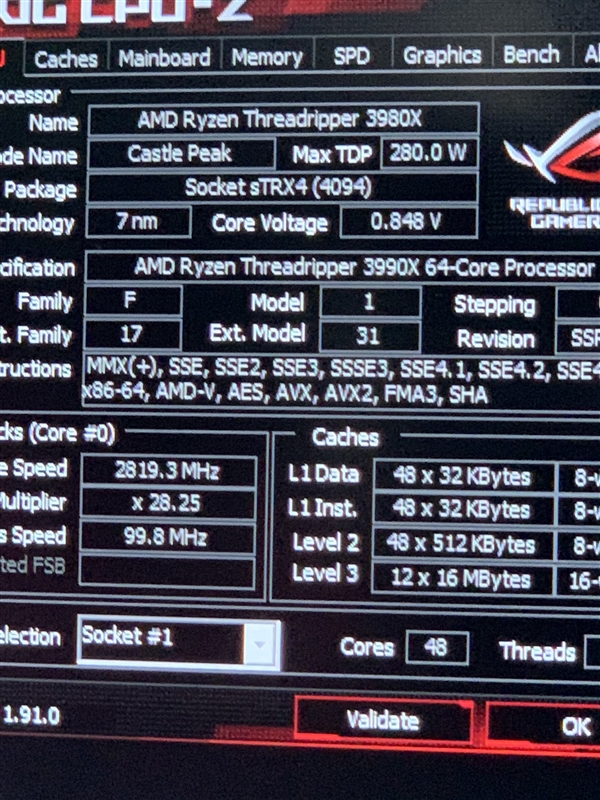 AMD线程撕裂者3980X首曝：果然48核心96线程、无敌次旗舰