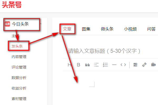 怎么发布头条文章(如何在头条发表文章)
