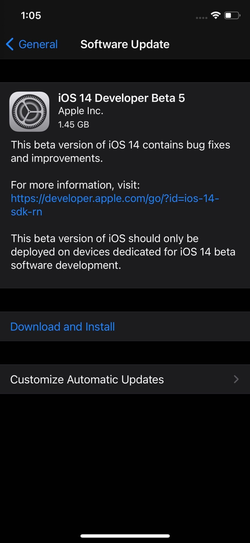 iOS14beta5描述文件怎么下载