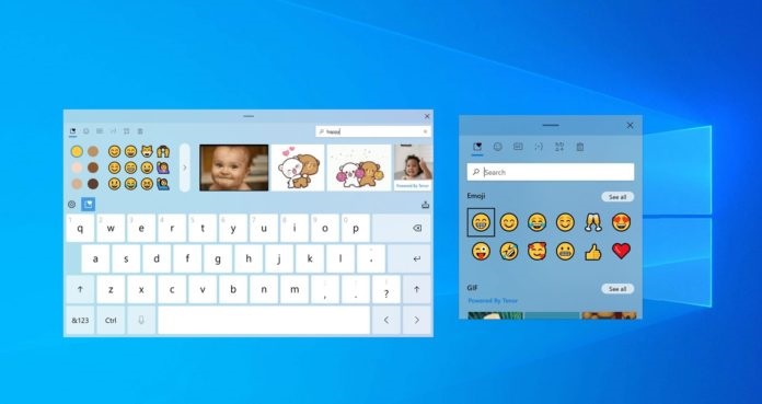 Win10新增三个Win10X功能：表情符号选取器、新触摸键盘、语音输入