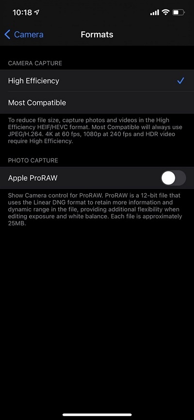 苹果发布iOS 14.3新测试版：启用全新图片格式、一张25MB