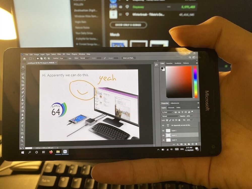 微软Lumia 950 XL焕新生：可运行桌面版Photoshop