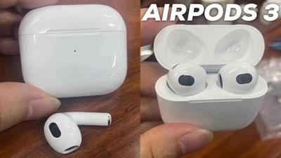 AirPods 3透视图曝光，入耳式设计，不支持降噪