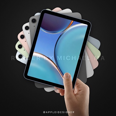 苹果 iPad mini6 染图：新增五种配色，A14处理器成最大亮点