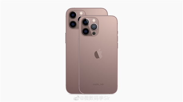 iPhone13 Pro系列手机配色渲染图曝光，玫瑰金吸睛