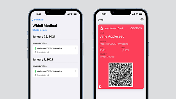 iOS 15 正式版：可添加健康记录到钱包中