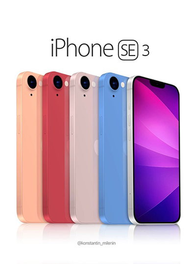 iPhone SE 3前瞻：采用挖孔屏+直角边框设计