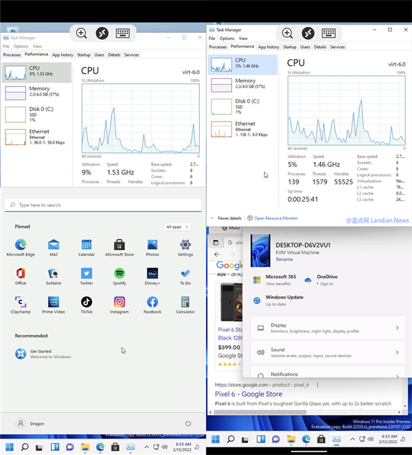 Android 13升级虚拟化，Google Pixel 6首秀运行Windows 11