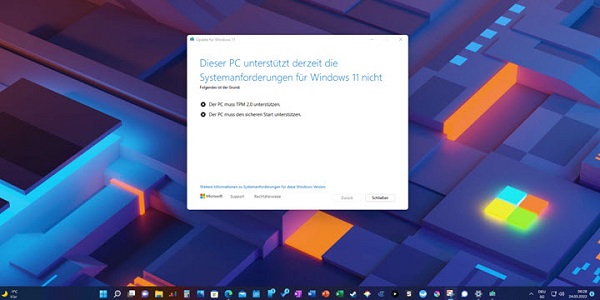 不支持TPM 2.0的计算机将无法安装最新版Windows 11预览版