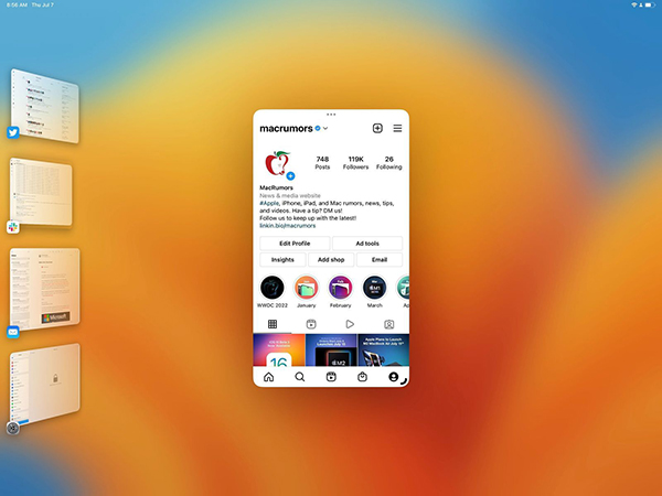 苹果iPadOS16 台前调度开始支持 iPhone 专属 App