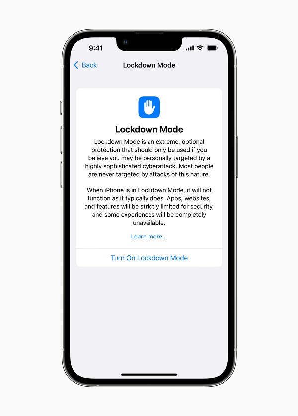 为保护用户安全，果推苹果推出Lockdown 模式