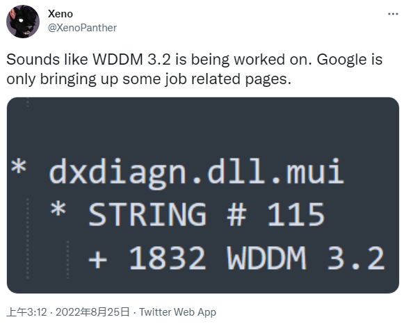 微软 Win11 / Win12 的下下一代显示驱动模型 WDDM 3.2 曝光