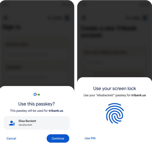 谷歌旗下Android和Chrome启动Passkey通行密钥测试 网站和 App免密登录