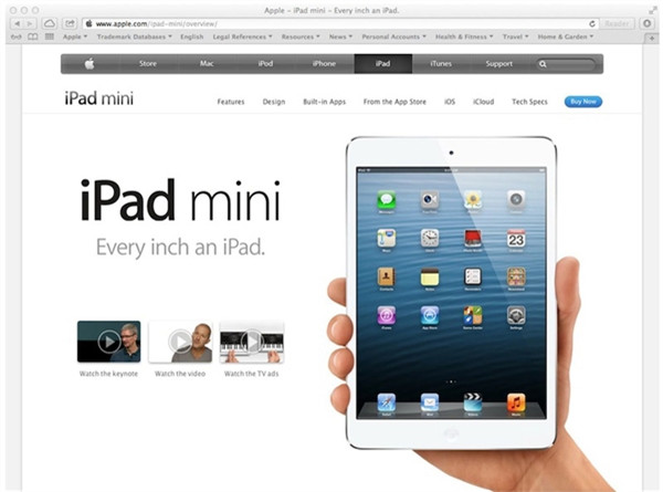 苹果将 iPad mini 3 标记为停产产品，不在提供任何硬件服务