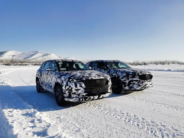 全新国产马自达CX-50将于今年5月份上市：该车正在牙克石进行高寒试验