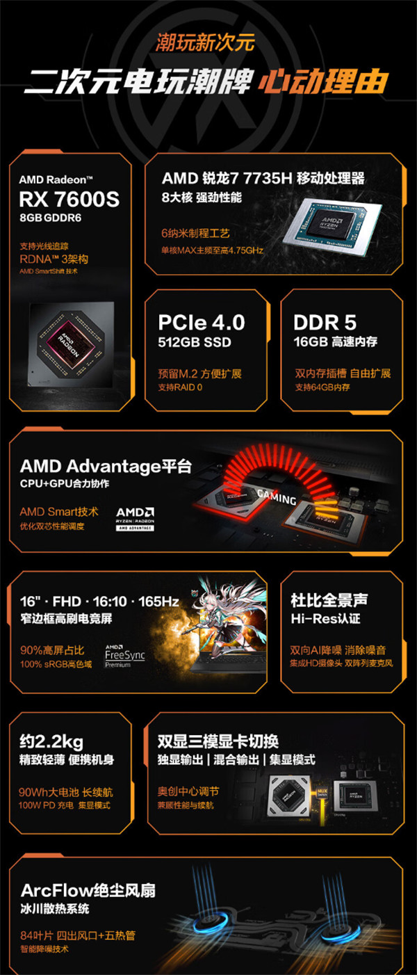 华硕天选4R游戏本上架，首发7499元