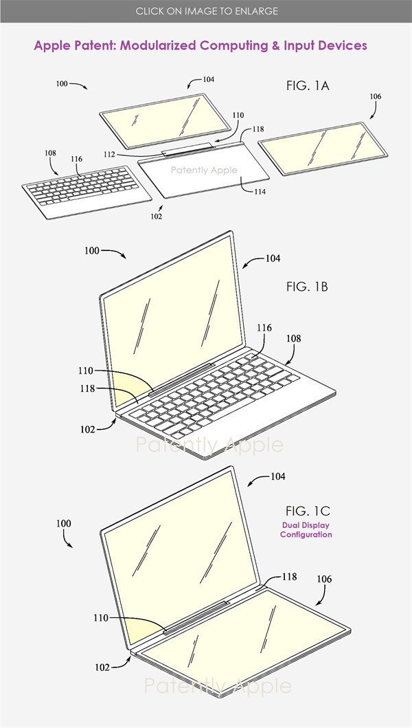 苹果获得 MacBook 专利，采用可拆卸的模块化设计