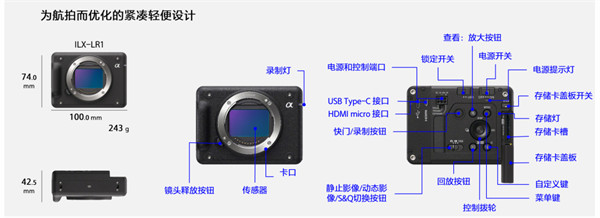 索尼发布全画幅可扩展系统遥控相机 ILX-LR1，售价 22000 元