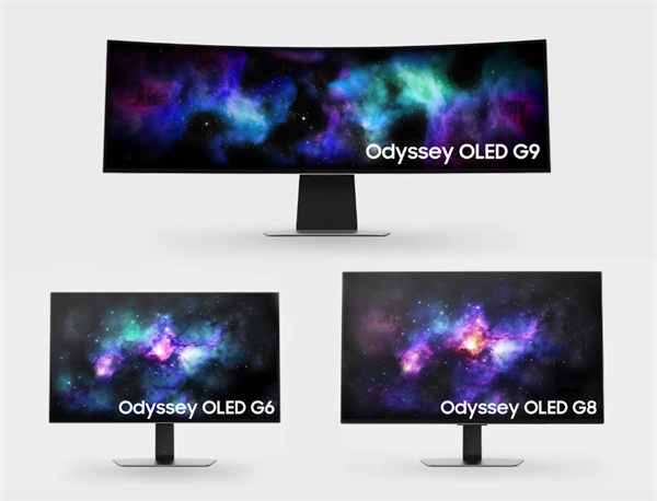 三星 宣布Odyssey OLED 游戏显示器在 CES 2024 亮相