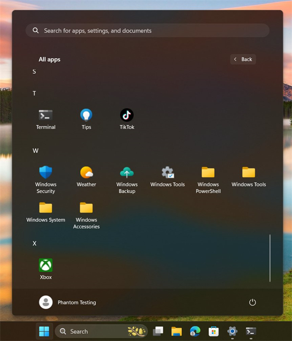 微软 win11 支持开始菜单显示分组功能