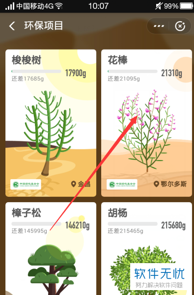 手机支付宝蚂蚁森林怎么申请种植花棒