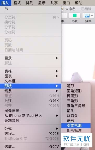 怎么在MAC苹果电脑中将引文插入到pages文章中？