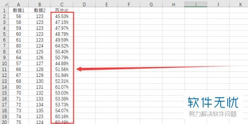 Excel 中用公式计算所占百分比