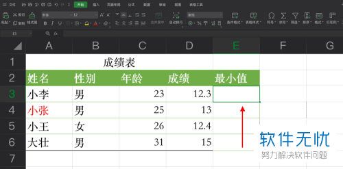 取两个数的最小值 Excel