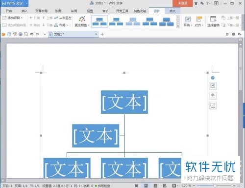 wps2016 编制组织结构图