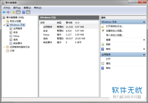 Win7 事件日志