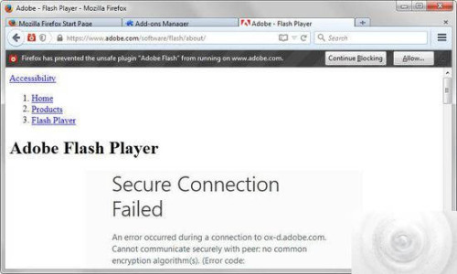 火狐浏览器已默认禁止运行Flash怎么手动开启?