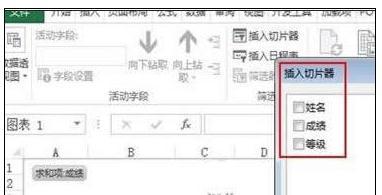 Excel2013中切片器怎么使用
