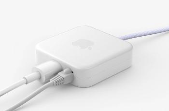 全新 M1 iMac 提供一条彩色的编织 USB-C 转闪电连接线