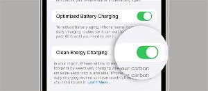 苹果 iOS 16.1新增支持清洁能源充电选项但仅限于美国地区
