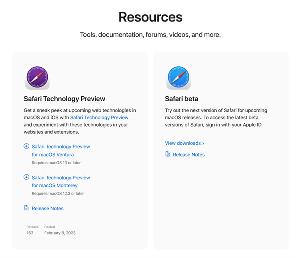 苹果更新 Safari 技术预览版 163：主要修复了一些BUG，改善其性能