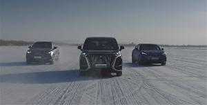 腾势汽车公布腾势家族冬季测试视频，首次曝光了两款全新 SUV 车型