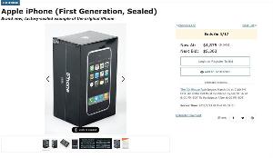 又有一台未拆封的初代 iPhone 正在拍卖中，此前一台已拍出 6.3 万美元