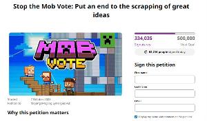 《我的世界》游戏超 33 万玩家希望终止 Mob Vote 投票活动