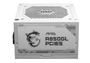 微星推出白色版 A850GL ATX 3.0 电源，售价 699 元