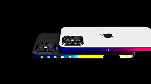 iPhone12概念图：四曲面瀑布屏浴霸四摄,砍刘海苹果标志会发光