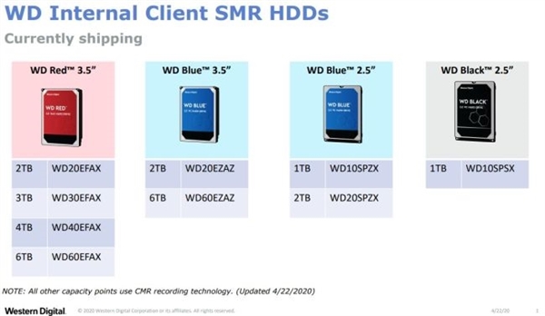 东芝官方公布SMR硬盘完整名单：桌面、笔记本五大系列