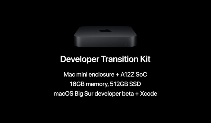 部分开发者已经收到了配备A12Z芯片的定制Mac mini